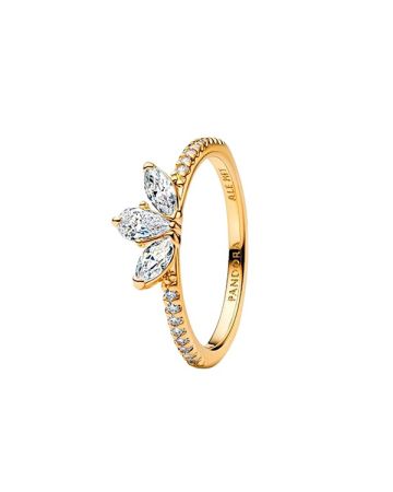 Pandora Sparkling Herbarium Cluster sormus, kullattu 162392C01