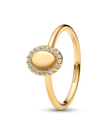 Pandora Engravable Oval Halo Ring 163800C01