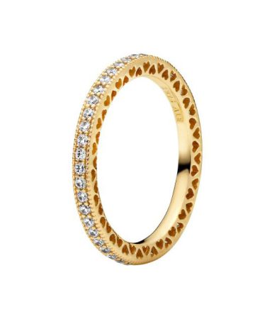 Pandora Sparkle & Hearts sormus 168655C01