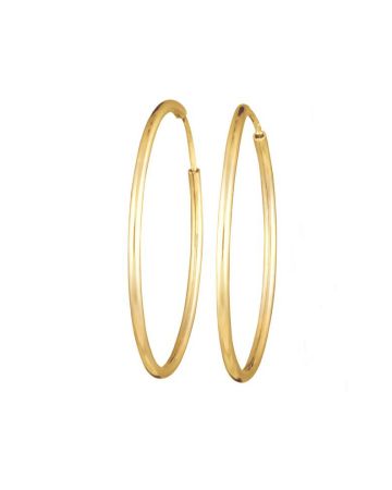 Kultaiset rengaskorvakorut 30 mm 1811