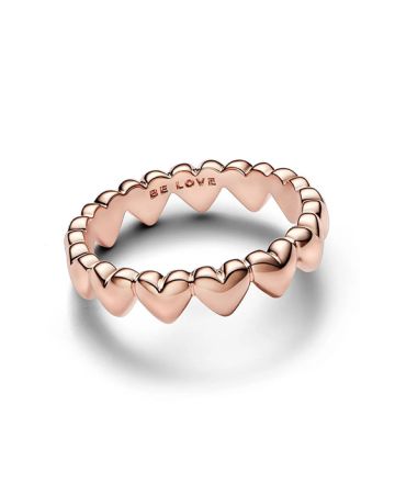 Pandora Row of Hearts sormus 183427C00-1