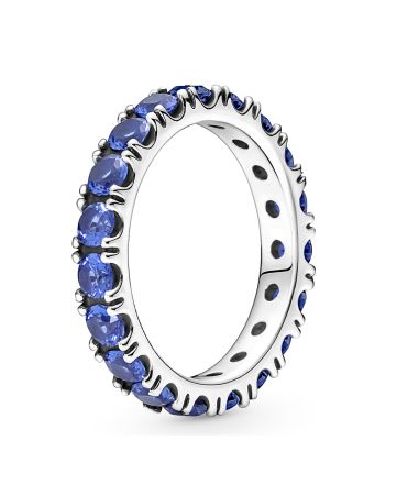 Pandora Sparkling Row Eternity Blue sormus 190050C02-7