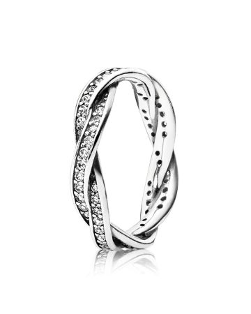 Pandora Sparkling Twist sormus 190892CZ