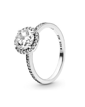 Pandora Round Sparkling Halo sormus 196250CZ