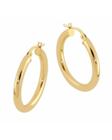 Kultaiset rengaskorvakorut 25 mm 200BC 51-99