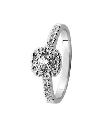 Romanssi Halo -timanttisormus 203-037