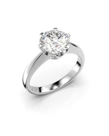 Festive Classic timanttisormus, platina 204-150-PT