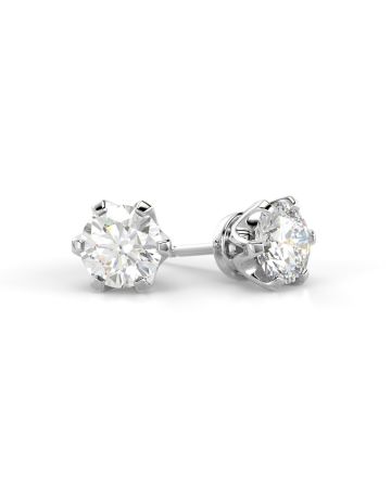 Festive Classic timanttikorvakorut, platina 205-140K-PT