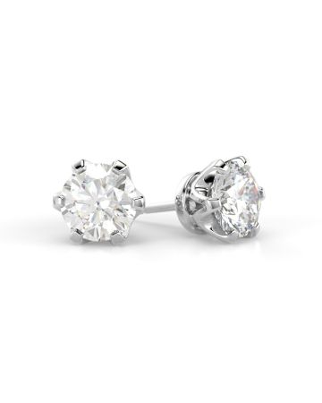 Festive Classic timanttikorvakorut, platina 205-200K-PT