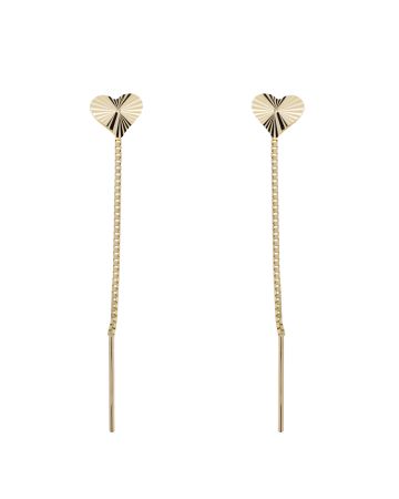 Gold Ohrringe, Herz 23-1031