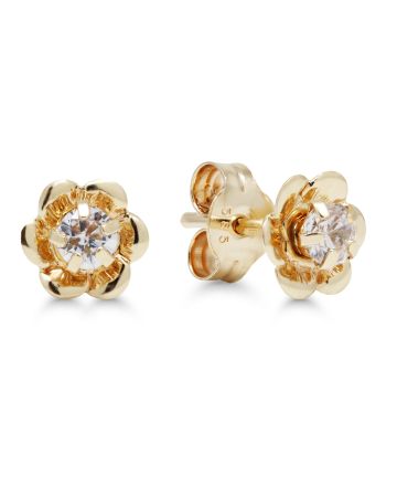 Kultaiset korvakorut, kukka 23-1034Z