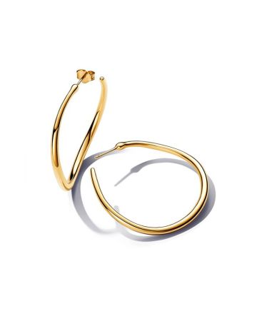 Pandora Organically Shaped 42 mm Open Hoop korvakorut 263299C00