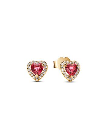 Pandora Elevated Heart Stud örhängen 268427C02