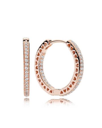 Pandora Hearts Of Pandora Rose Hoop -korvakorut 286318CZ-1