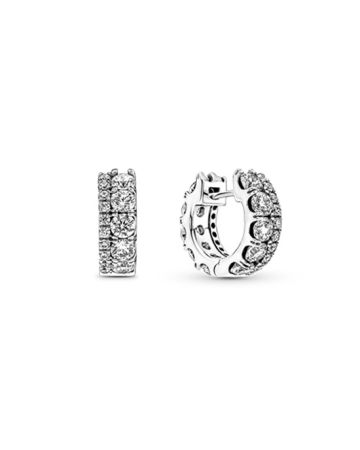 Pandora Double Band Pave -korvakorut 290058C01