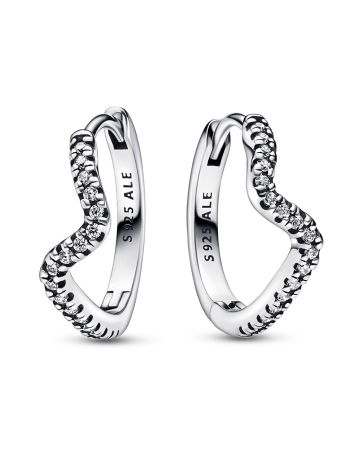 Pandora Timeless Sparkling Wave korvakorut 292545C01