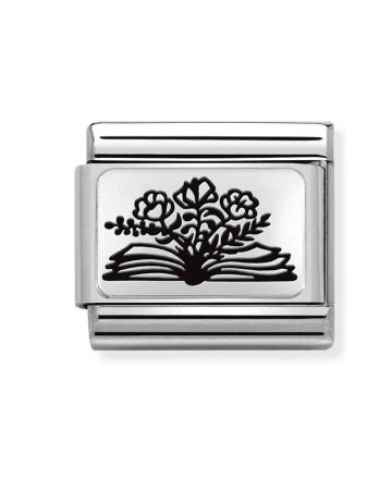 Nomination Classic Silvershine Book & Flowers 330111/27