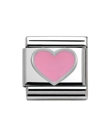 Nomination Classic Hopea Vaaleanpunainen Sydän 330202/18