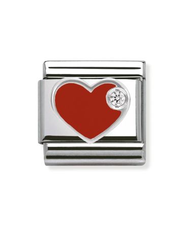 Nomination Classic Hopea ZK Punainen Sydän 330305/01