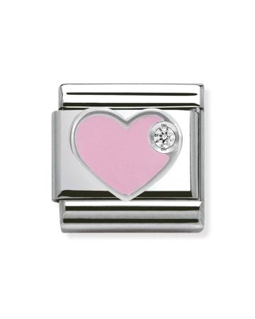 Nomination Classic Hopea ZK Vaaleanpunainen Sydän 330305/02