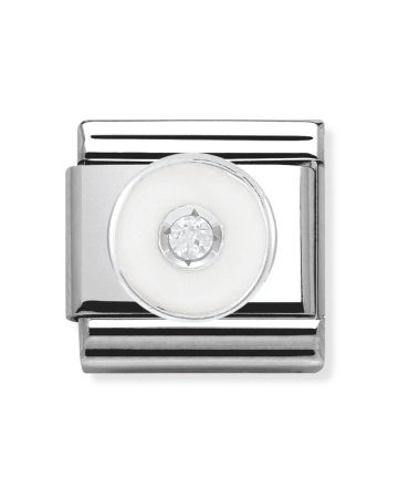 Nomination Classic Hopea ZK Valkoinen Rengas