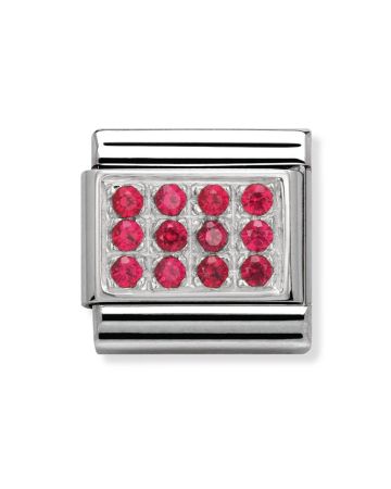 Nomination Classic Hopea ZK Punainen Pavé 330307/02