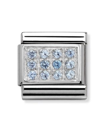 Nomination Classic Hopea ZK Vaaleansininen Pavé 330307/05