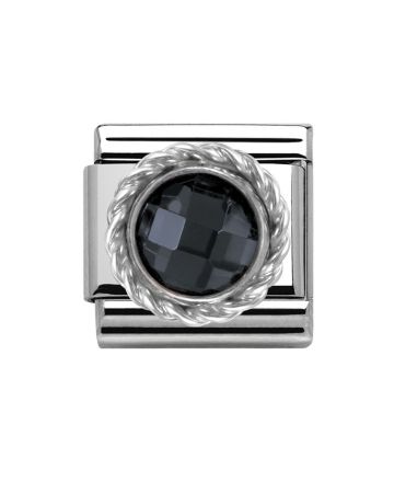 Nomination Classic Silvershine / musta kivi 330601/011