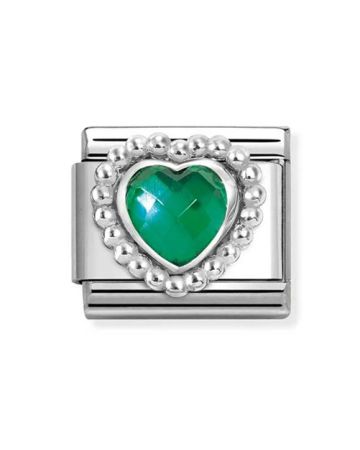 Nomination Classic Green Heart 330606/004