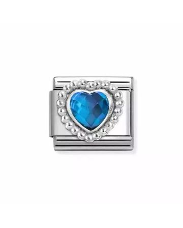 Nomination Classic Blue Heart 330606/007