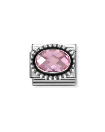 Nomination Classic Faceted Oval Pink pala 330607/003