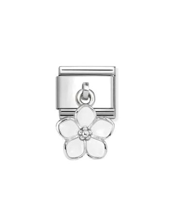 Nomination Classic White Flower 331805/22