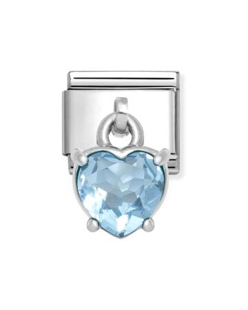 Nomination Classic Silvershine Sininen Sydän 331812/15