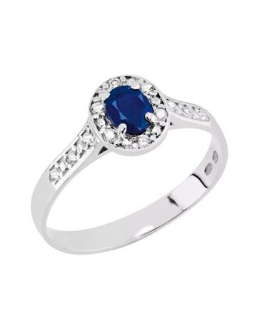 Romanssi Sinitähtönen timanttisormus 3614.1