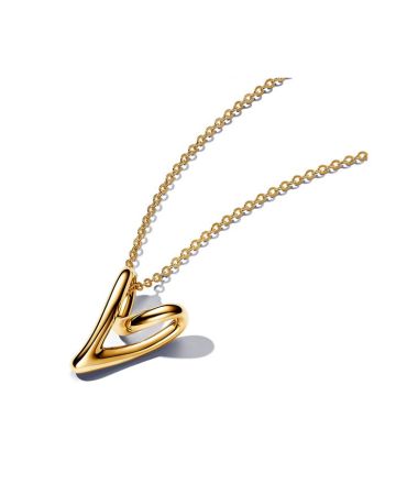 Pandora Organically Shaped Heart Pendant kaulakoru 70 cm 363272C00-70