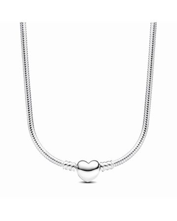 Pandora Moments Heart Clasp Snake Chain kaulakoru 45 cm 393091C00-45
