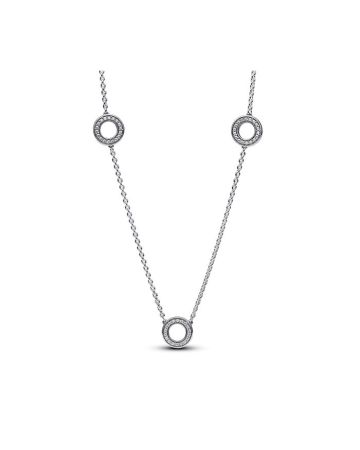 Pandora Pavé Circles Chain kaulakoru 393162C01-50