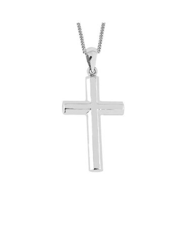 Kreuzanhänger aus Weißgold 4-09037 WG 9K