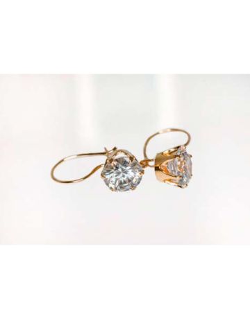 Gold Ohrringe, hell 5 mm 40009