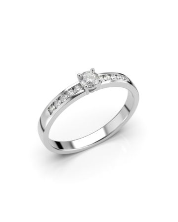 Festive Venice Solitaire timanttisormus, platina 403-022-PT