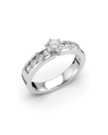 Festive Venice Solitaire timanttisormus, platina 407-070-PT