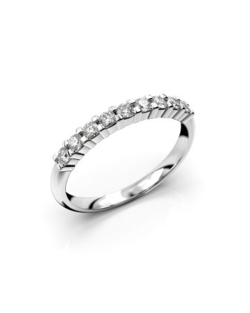 Festive Sophia Half Round timanttisormus, platina 422-027-PT