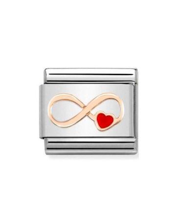 Nomination Classic Infinity Red Heart 430202/12