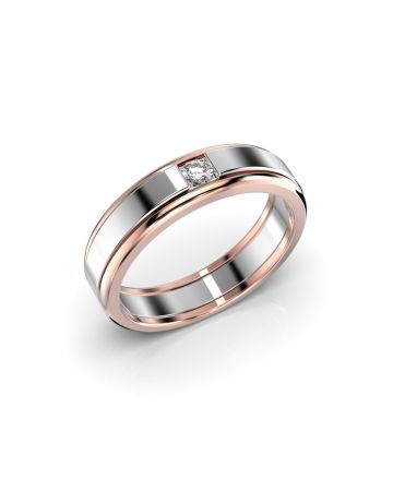 Festive Michael timanttisormus, puna- ja valkokulta 462-009-PV