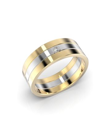 Festive Prince timanttisormus, kelta- ja valkokulta 463-005-KV