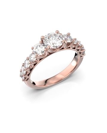 Festive Solina timanttisormus, punakulta 469-170-PK