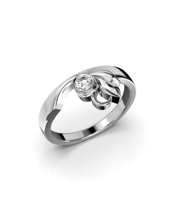 Festive Garden timanttisormus, valkokulta 490-016-VK