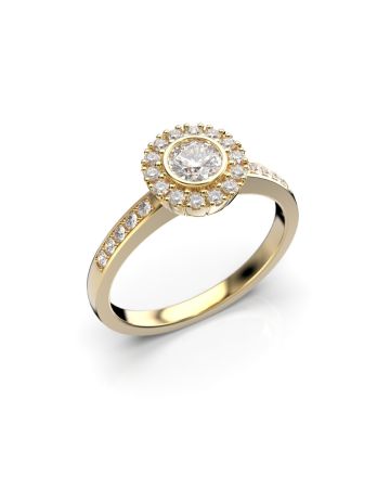 Festive Amelie timanttisormus, keltakulta 495-050-KK