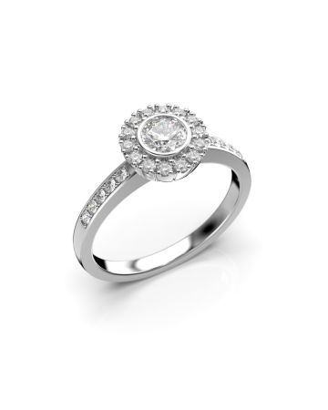 Festive Amelie timanttisormus, platina 495-050-PT