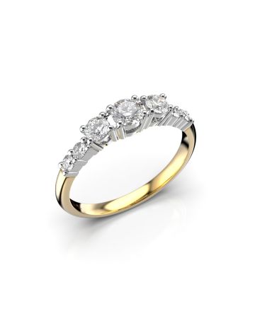 Festive Solina timanttisormus, kelta- ja valkokulta 499-052-KV